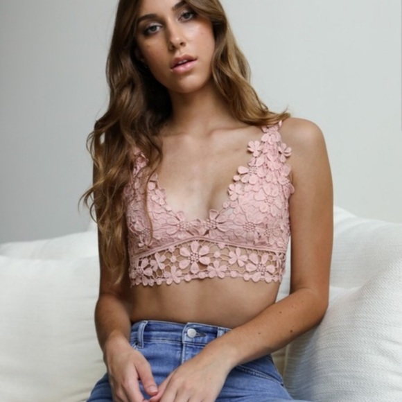 lilprettyposh Other - Sweet Rose Crisscross Bralette lilprettyposh Other - Sweet Rose Crisscross Bralette